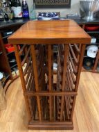 Mahogany Wine Rack with Top